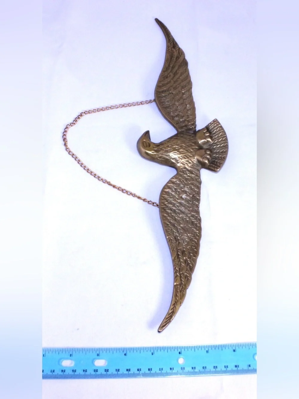Vintage American Americana Brass Eagle decor Wall Hanger